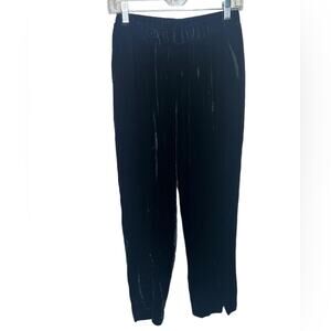 Theory S Velvet Pants Pull on Tapered Leg